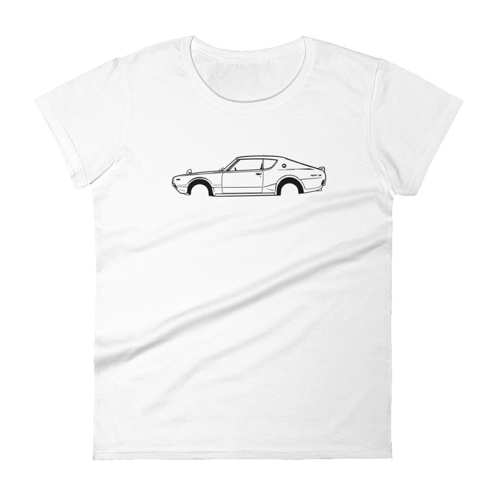 T-shirt femme Manches Courtes Nissan Skyline 2000 GT-R mk2