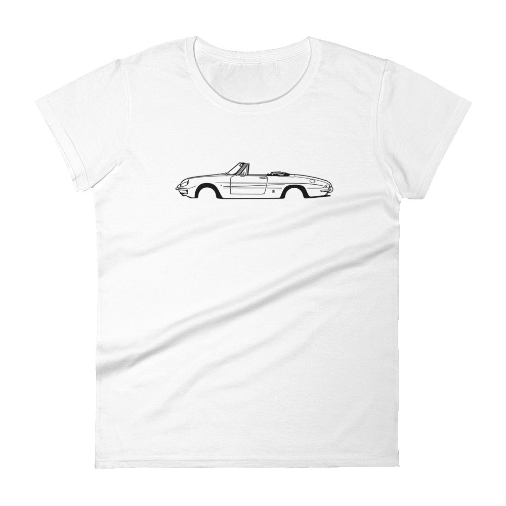 T-shirt femme Manches Courtes Alfa Romeo Spider Duetto