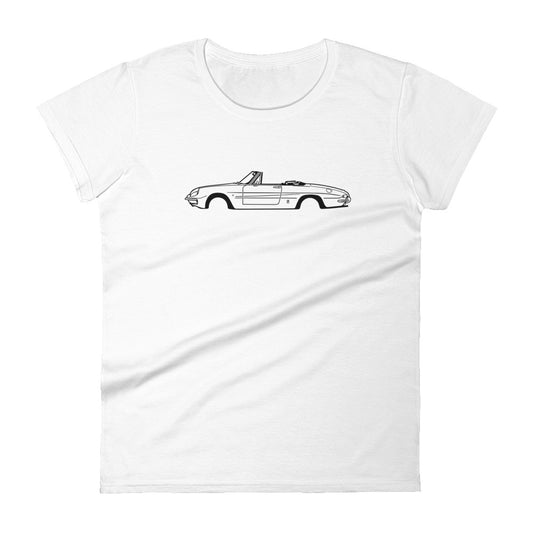 T-shirt femme Manches Courtes Alfa Romeo Spider Duetto