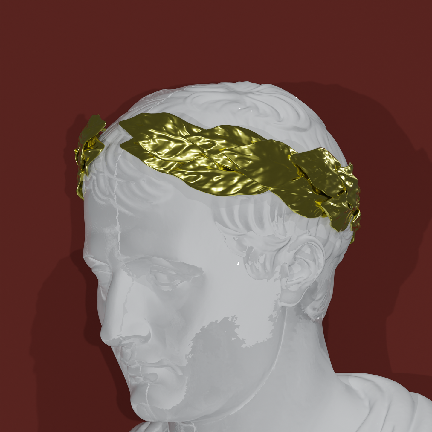 Couronne de laurier triomphale d'empereur (Fichier STL pour Impression 3D)