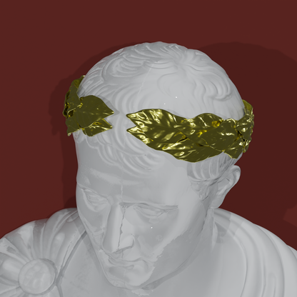 Couronne de laurier triomphale d'empereur (Fichier STL pour Impression 3D)