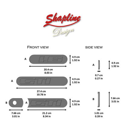 Rear wing quarter cover for Peugeot 205 1.6 GTI (STL)