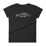 T-shirt femme Manches Courtes Ford Mustang mk1