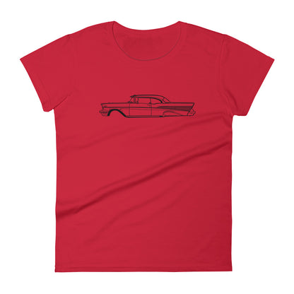 T-shirt femme Manches Courtes Chevrolet Bel Air mk2