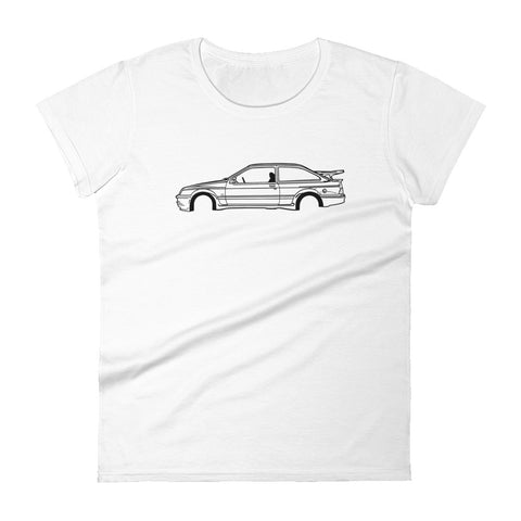 T-shirt femme Manches Courtes Ford Sierra RS Cosworth mk1