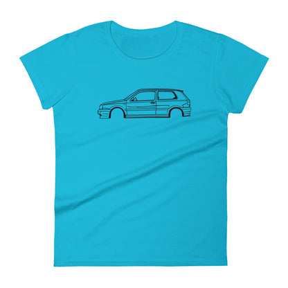 T-shirt femme Manches Courtes Volkswagen Golf mk3