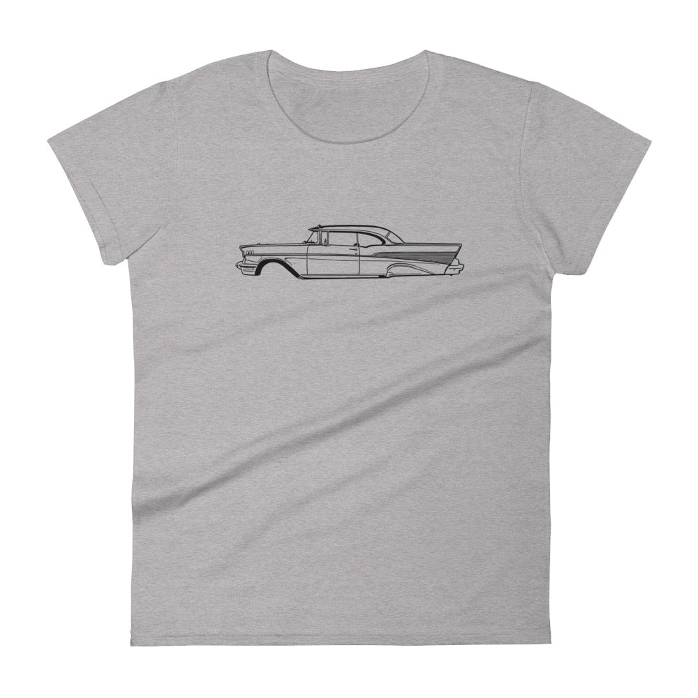 T-shirt femme Manches Courtes Chevrolet Bel Air mk2