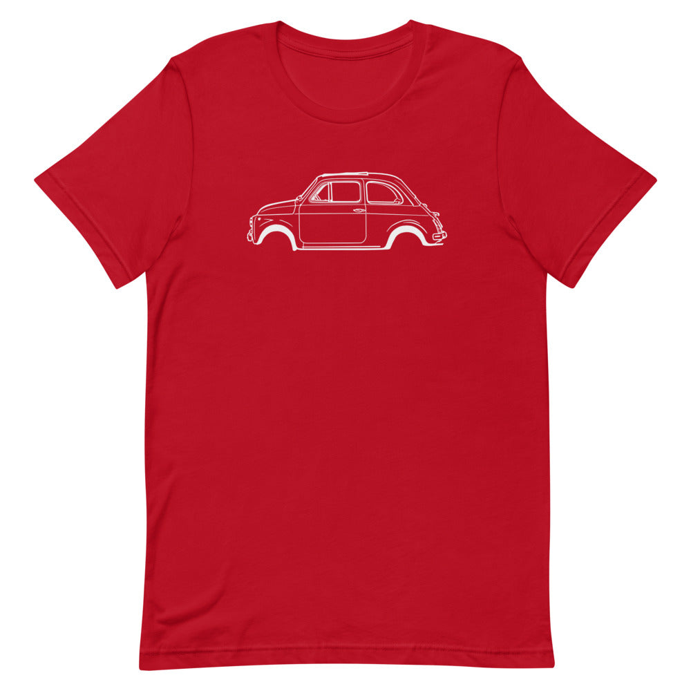 T-shirt Homme Manches Courtes Fiat 500 mk1