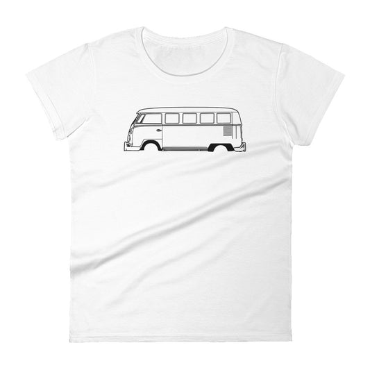 T-shirt femme Manches Courtes Volkswagen Combi T1