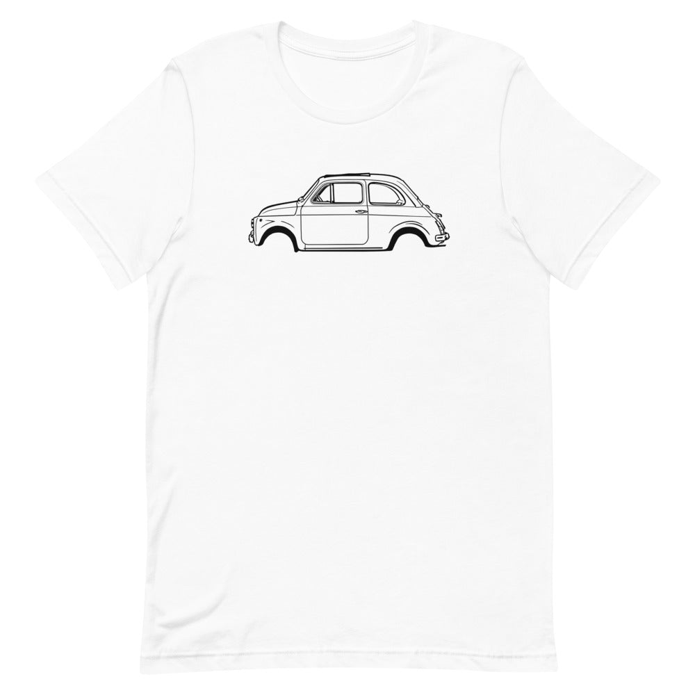T-shirt Homme Manches Courtes Fiat 500 mk1