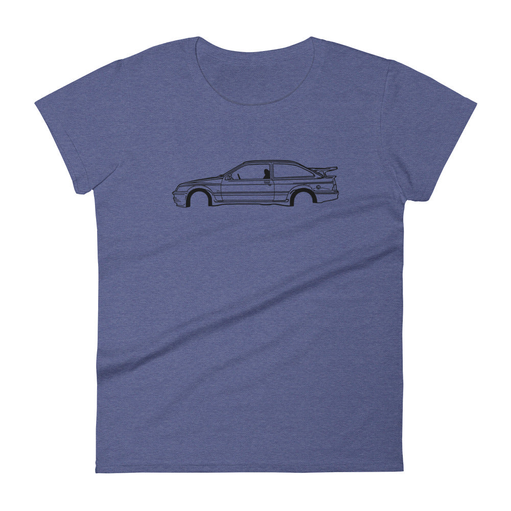 T-shirt femme Manches Courtes Ford Sierra RS Cosworth mk1