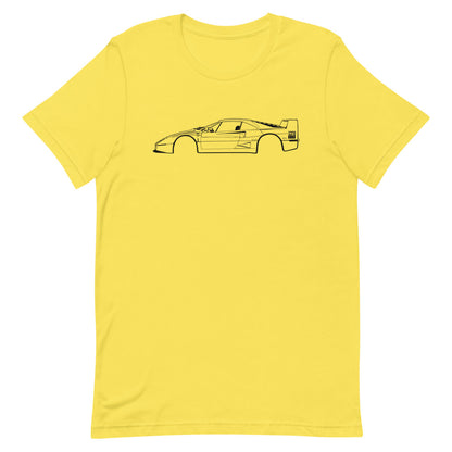 T-shirt Homme Manches Courtes Ferrari F40