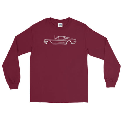 Ford mustang 68 Men's Long Sleeve T-Shirt