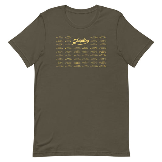 Men's T-shirt Collector gold Shapline