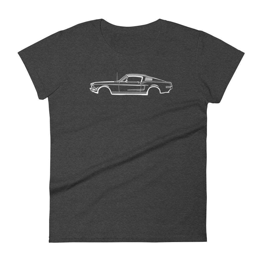 T-shirt femme Manches Courtes Ford Mustang mk1