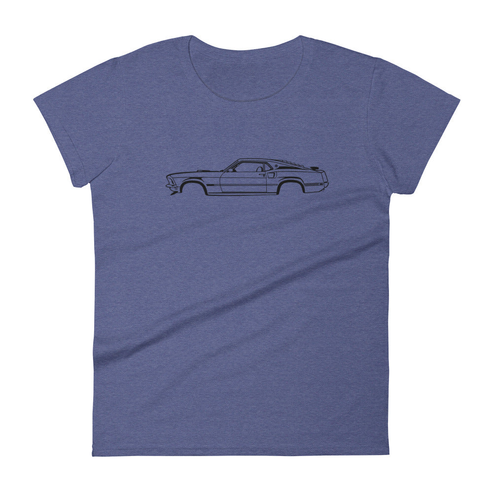 T-shirt femme Manches Courtes Ford Mustang Mach 1 mk1