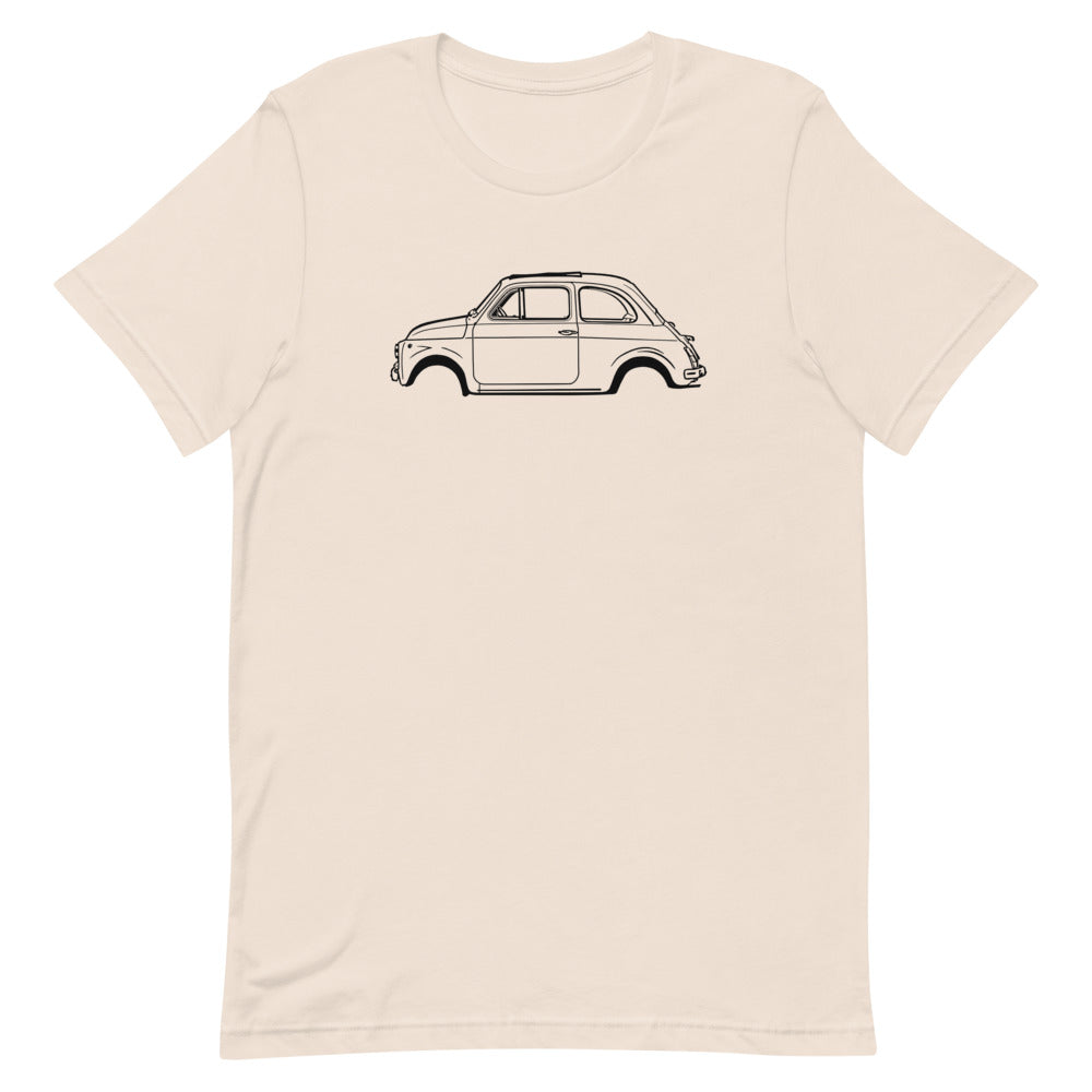 T-shirt Homme Manches Courtes Fiat 500 mk1
