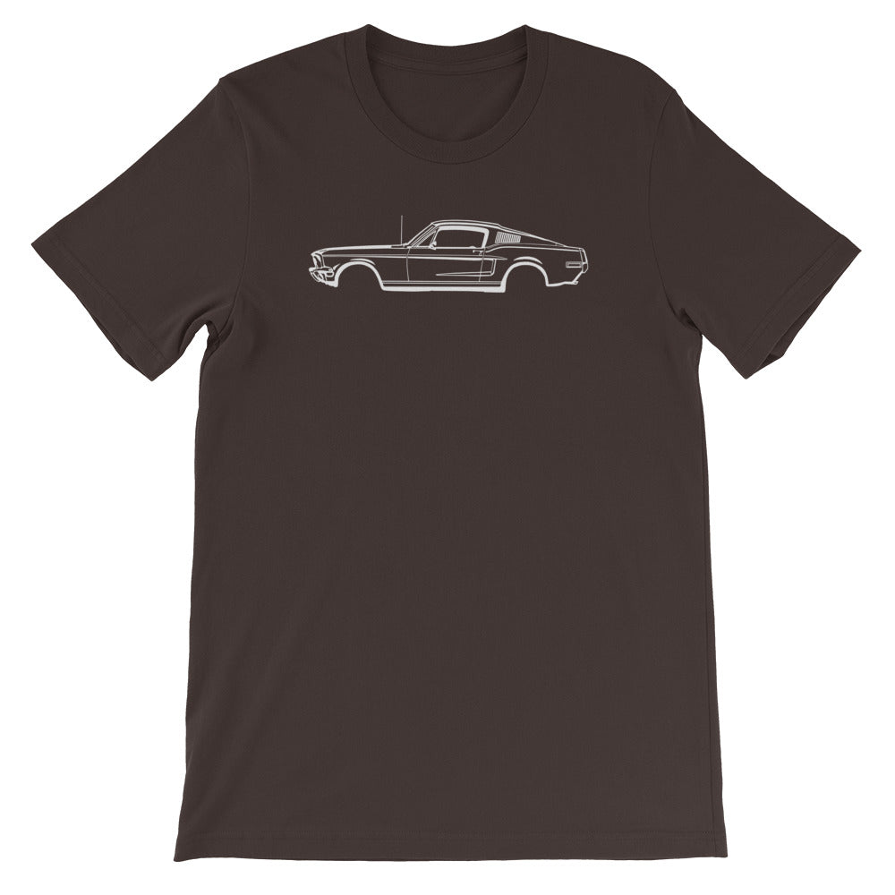 T-shirt Homme Manches Courtes Ford Mustang mk1