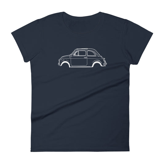 Fiat 500 mk1 women's short sleeve t-shirt