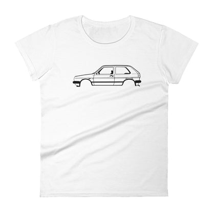 Volkswagen Golf mk2 Women's Short Sleeve T-shirt