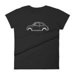 T-shirt femme Manches Courtes Fiat 500 mk1
