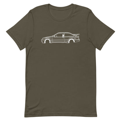 T-shirt Homme Manches Courtes Ford Sierra RS Cosworth mk1
