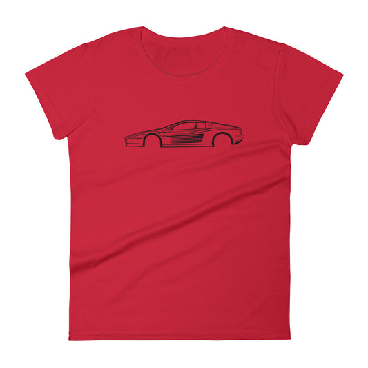 Ferrari 512 Testarossa Women's Short Sleeve T-Shirt