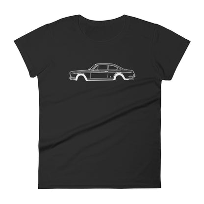 Lancia Flavia coupe women's short sleeve t-shirt