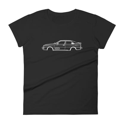 T-shirt femme Manches Courtes Audi Quattro coupé