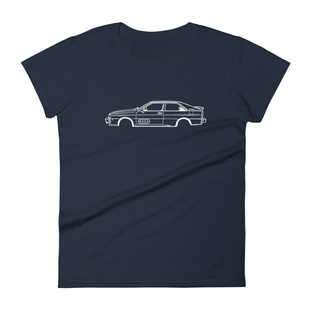 Audi Quattro Coupe Women's Short Sleeve T-Shirt