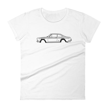 Lancia Flavia coupe women's short sleeve t-shirt