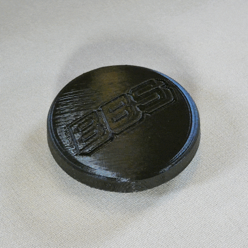 Cache-moyeu de jante de 70 mm avec logo BBS